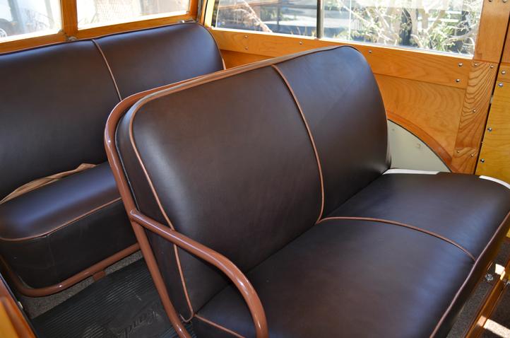 1940 Packard Woodie  160 super eight leather upholstery